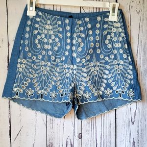 H&M cotton crochet shorts